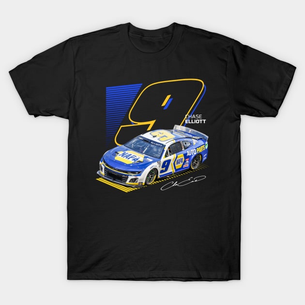 Chase Elliott Chevy T-Shirt by Erianna Bee